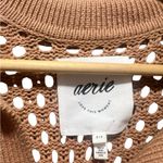 Aerie NWOT Open Knit Polo Sweater in Beach Dune Size Smalll Photo 6