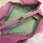 Anthropologie Vintage  Nest Pink Suede Purse Photo 4