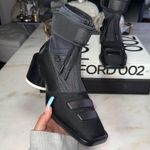 New MM6 Maison Margiela Black Moto Boots Size 5 Photo 1