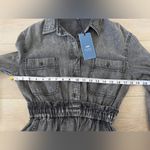 J.ING Charcoal Denim Long Sleeve Jumpsuit 🩶 Gray Size XS Photo 9