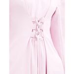 Tibi Lace-Up Crepe Midi Dress Purple Lilac Size 8 Photo 3