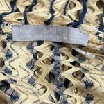 ZARA NEW  W/B Collection Blue Yellow Crochet Sheer Dress Cottagecore Feminine L Photo 6