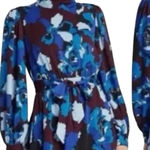 Who What Wear High Neck Long Sleeve Dress Peony Passion Womens Size Medium Photo 0