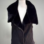 Cupcakes and Cashmere CLEARANCE! Black Faux Suede Vest Size XS NWOT Photo 0