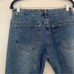 POL Denim Straight Leg Jeans with Red White and Black Stripe Photo 9