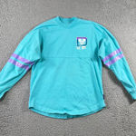 Disney Parks Walt Disney World Spirit Jersey XS Turquoise Purple Long Sleeve Blue Photo 0