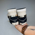 Michael Kors ‎ Wedge Sneakers Black Gold Suede Leather Athletic Shoes Size 8 Photo 4