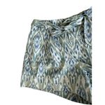 Marc New York  Blue Green Ikat High Waist Belt Shorts Size Large NEW NWT Photo 3
