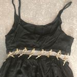 Rehab gold chain black dress,size S. Photo 7