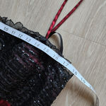 Vintage Beaded Maxi Mermaid Formal Dress whimsigoth y2k Black Red Dress Med Photo 11