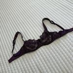 Vintage Victoria’s Secret Unlined Underwire Bra 36B Purple Lace Made In USA Size undefined Photo 6