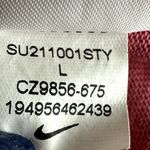 Nike Washed Running Shorts Logo Patch Pull On Side Slit Athletic Pink Large Photo 4