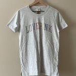 PINK - Victoria's Secret PINK by Victoria’s Secret Love Pink Rhinestone Crewneck Tee in Gray Size XS NWT Photo 2