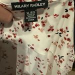 Hilary Radley Cream Relaxed Blouse with Mandarin Collar Photo 1