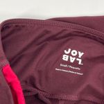 Joy Lab Maroon Red Pink Colorblock Pull On Athletic Athleisure Workout Leggings Photo 5