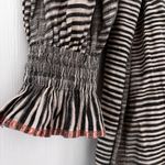 Ulla Johnson  Fiora‎ Cotton Long Sleeve Midi Dress Okapi Stripe Neutral Size 0 Photo 12