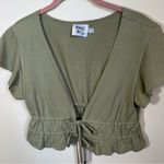 Princess Polly ✨  Green Tie Front Crop Top 4 Photo 3