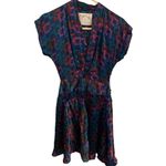 Anthropologie  Trovato 100% silk Jewel Tone midi Party dress Festive Holiday Photo 5