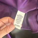CITY STUDIO Party Dress Purple Satin Pleated Bodice Rosette Photo 2