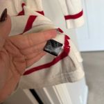 Jenni Kayne NWOT  White Red Striped Top Cashmere Pullover Photo 2