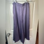 Anthropologie NWT By Purple Silky Culottes Wide Leg PANTS Size Medium Photo 2