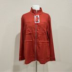 32 Degrees Heat 32 Degrees Cool NWT Burnt Orange Linen Blend Drawstring Jacket Size Medium Photo 1