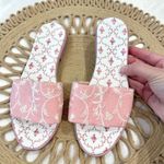 Hill House The Summer Slide Sandals Pink Embroidery Flats Size EU 35 Photo 1