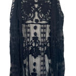 Womens Kimono One Size Whimsygoth Sheer Fairy Grunge Goth Floral Duster‎ Boho Black Photo 0