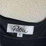 Vintage Patra Black Velvet Beaded Fringe Mesh Paneled Flapper Maxi Dress 10 Photo 5