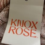 Knox Rose  Cream Off-the-Shoulder Sweater with Chunky Knit Photo 1