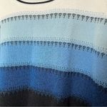 Talbots Petites Shades of Blue Knit Sweater Photo 2