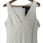 Likely White Hil Lo Gown 6 Sleeveless Formal Crepe Dress Photo 6