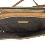 Madewell  Twin Pouch Brown 100% Leather Adjustable Strap Crossbody Bag B8359 Photo 4