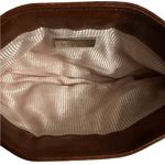 Lauren Merkin DISTRESSED LEATHER BROWN CLUTCH BAG Photo 6