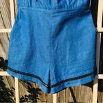 English Laundry jean ruffle romper Large Blue Photo 1