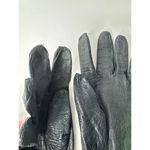 American Vintage Vintage Alexander's Silk black leather long Oprea gloves REAL KID FRANCE size 7 Photo 5