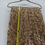 Dress the Population Marie Gold Nude Sequin Embellished Formal Maxi Dress Small Photo 5