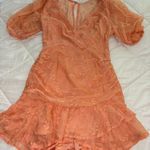 Selfie Leslie Peach/Orange Mini Dress L Photo 2