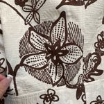 Cache Vintage  Y2K Silk Floral  Chic Brown & Cream Blazer Jacket Size 2 XS Photo 9