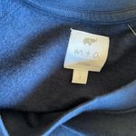 NWT Monica + Andy Crewneck Embroidered Whale Patch Sweatshirt Large Blue Photo 9