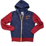 Nba Blue Cleveland Cavaliers Fleece Front Full Zip Hooded Jacket Size Medium Photo 2