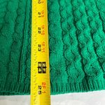 J.Jill  green cable knit S boatneck sweater casual holiday office winter colorful Photo 6