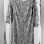 Luxe  Collection Silver Sequin Mini Dress in size 2 Photo 0