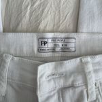 Free People  White High Waist Busted Skinny Jeans 30 Photo 3