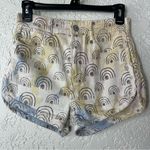 Anthropologie PILCRO Hannah Leathers Rainbow Ultra HighRise Denim Shorts Size 25 Blue Photo 2