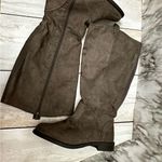 Lane Bryant Gray Wide Knee Boots Witchy Whimsigoth Dark Academia Vibes Lightweight Cloth Photo 9