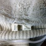 Anthropologie Moth Sweater Womens S Sherpa Moto Open Front Knit Faux Suede Boho Photo 10