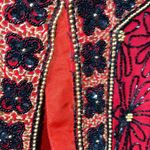 Papell Boutique evening beaded silk top Photo 3