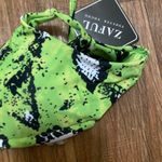 Zaful Womens Swimsuit Swim Bikini Top Only S Small Lime Green Print New NWT Photo 1