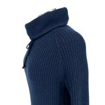 Athleta  Borealis Cowl Neck Sweater Wool Blend Long Sleeve Navy Blue Size XS Photo 2